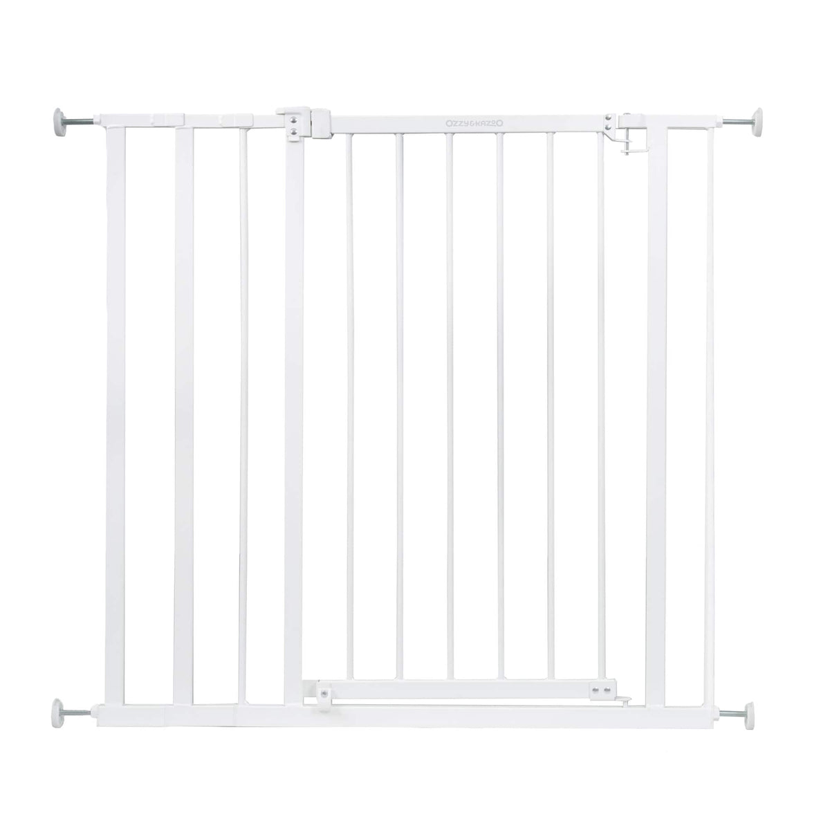Ingenuity - Ozzy & Kazoo 36” Tall Walk Through Dog Gate For Doorway or Stairway