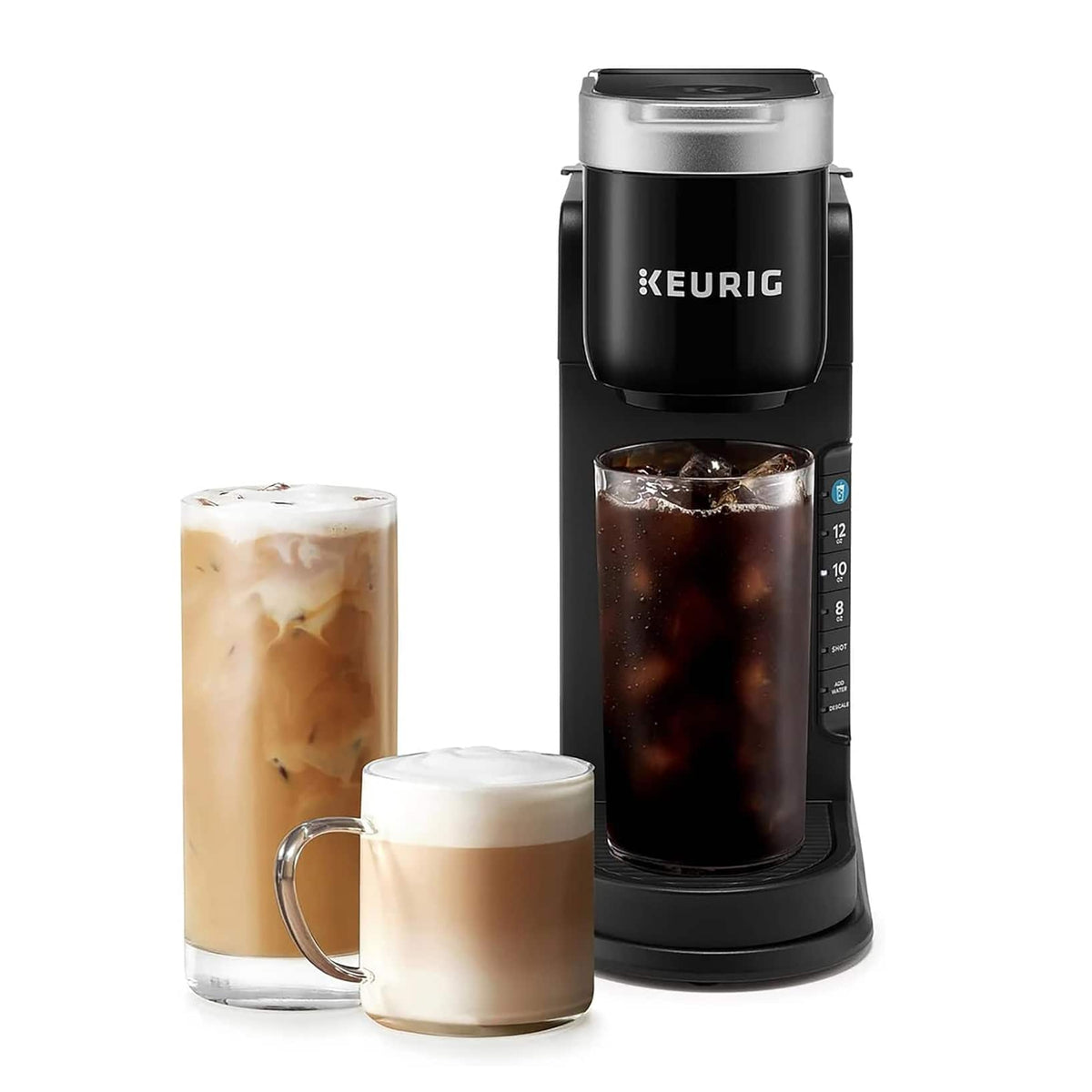Keurig - KCBBK86S_E2 K-Café Barista Bar Single Serve Coffee Maker with Cold Brew, Refurbished Excellent - Black