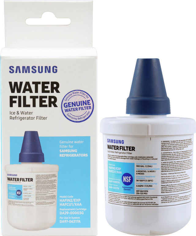 Front. Samsung - Replacement Water Filter for Select Samsung Refrigerators - White.