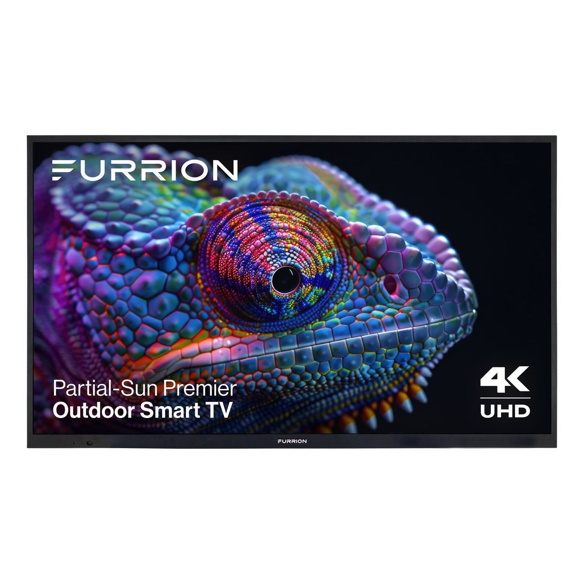Furrion - Aurora 55" Partial-Sun Premier Outdoor Smart 4K LED Impact-Resistant Screen WiFi-Boosting Antennas 1500 Nit