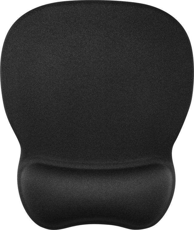 Front. Insignia™ - Premium Mouse Pad with Wrist Rest - Black.