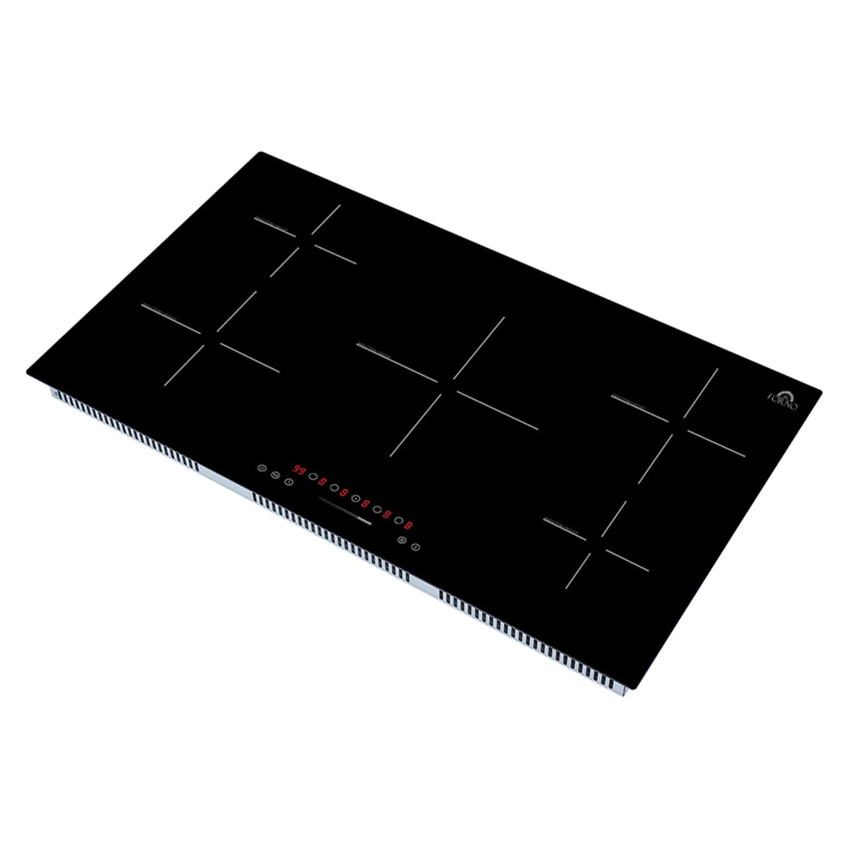 Forno Appliances - 36 in. Wide 5 Element Parco Built-In Electric Induction - Black