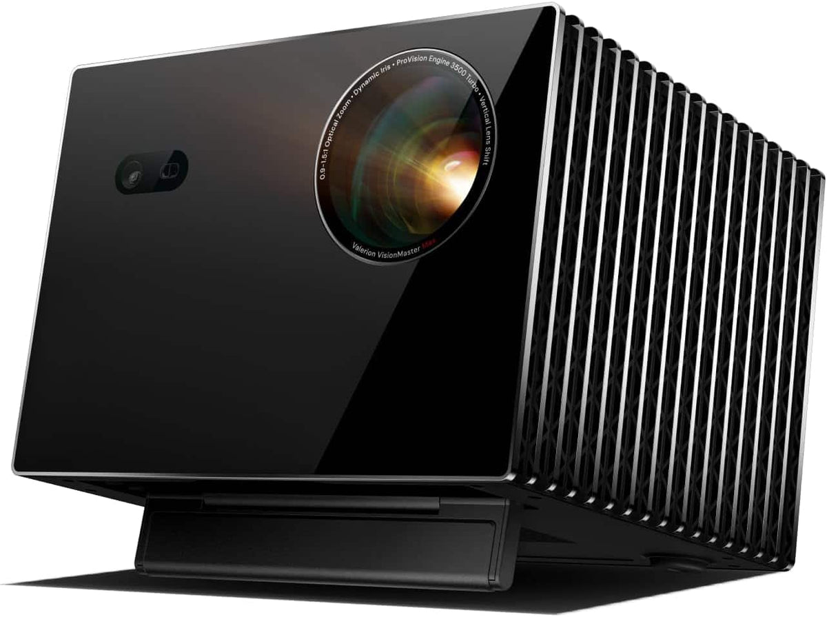 Valerion - Refurbished Excellent - VisionMaster Max 4K Laser Projector, 3500 ISO Lumens, Anti-RBE, Speckle-Reduction - Black
