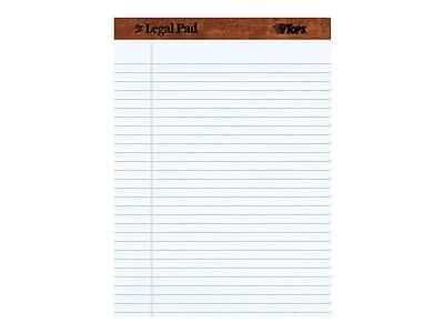 TOPS - Legal Pad Notepads, 8.5" x 11.75", Wide, 50 Sheets/Pad, 12 Pads/Pack - White