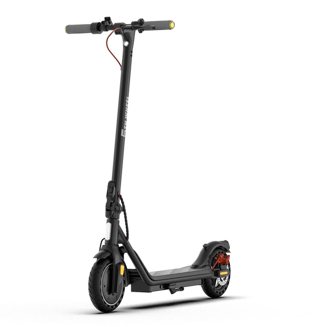 Front. 5th Wheel - V10MAX Foldable Electric Scooter w/ 12 mi Max Range and 18 mph Max Speed - Black.
