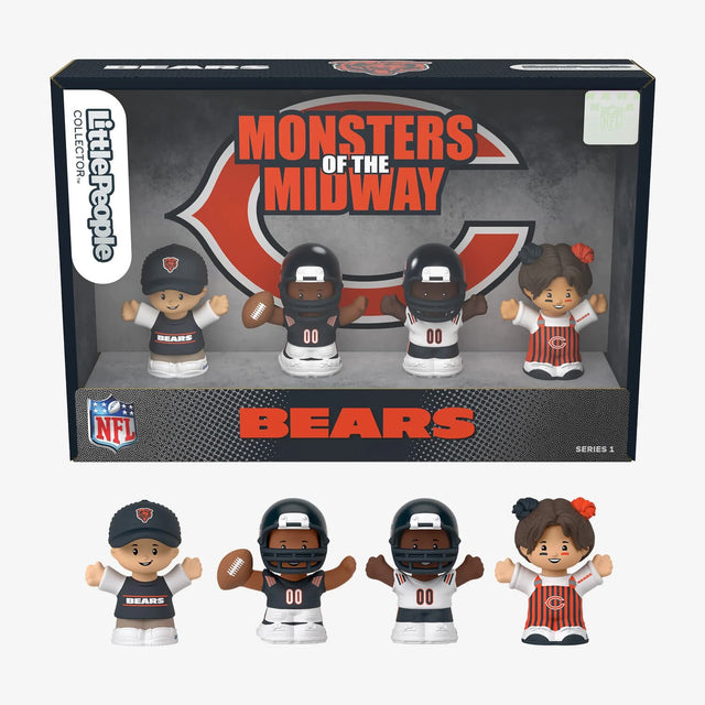 LittlePeople COLLECTOR MONSTERS OF THE MIDWAY BEARS 00 00 3 M A NFL NFL BEARS SERIES 1