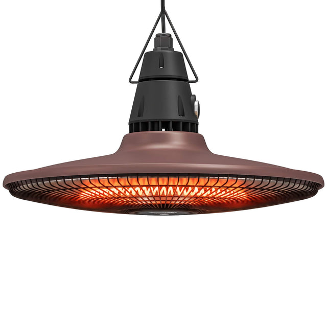 Front. Outsunny - Electric Patio Heater - Brown.