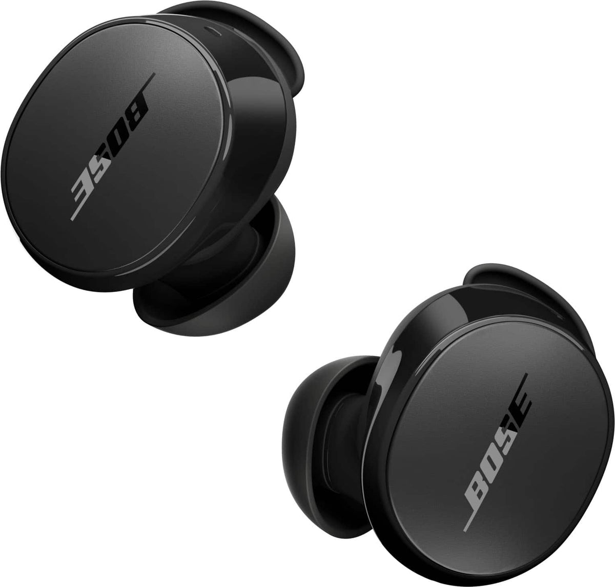 Bose - QuietComfort True Wireless Noise Cancelling In-Ear Earbuds with Customizable Fit - Black