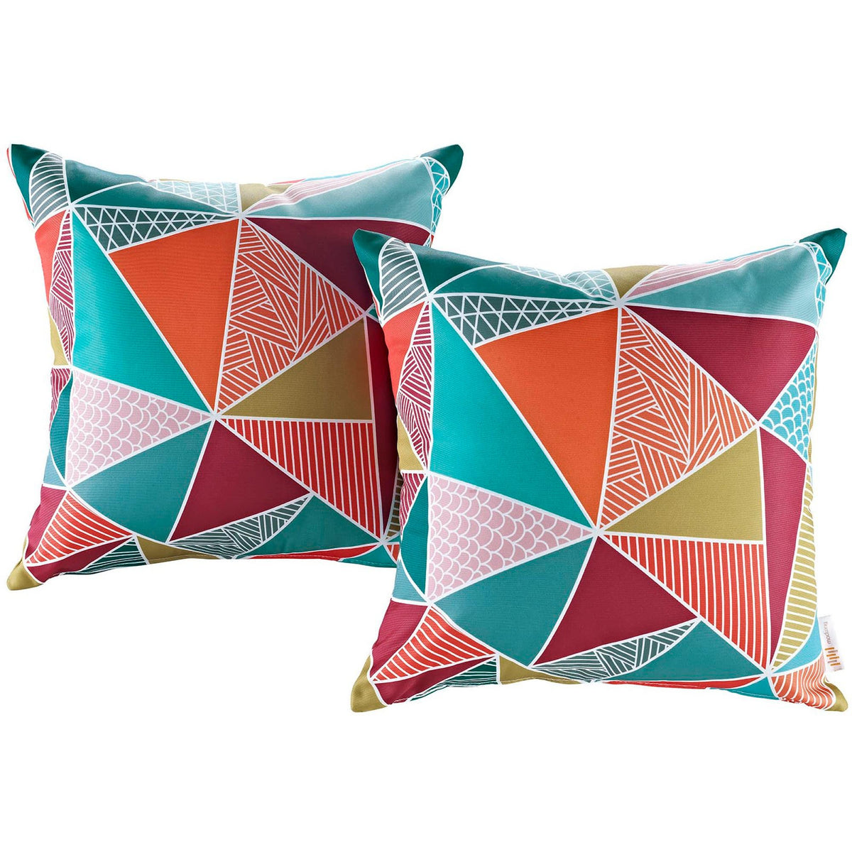 2 Piece Outdoor Patio Pillow Set by Modway - Mosaic