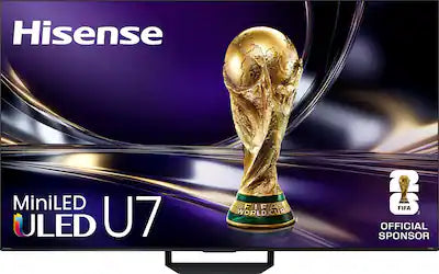 Hisense - 55" Class U7 MiniLED QLED UHD 4K HDR Glare-Free Smart Google TV with Gemini (2026)