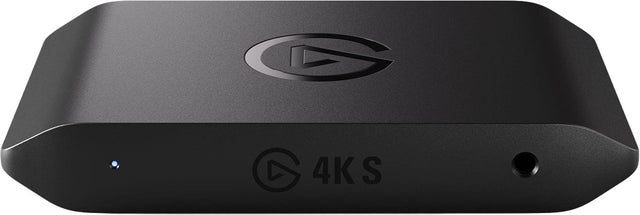 Front. Elgato - 4K S – Ext Capture 4K60, 1440p120/1080p240 Passthrough and Capture for PS5, Xbox Series X/S, Switch 2, PC, Mac, iPad - Black.