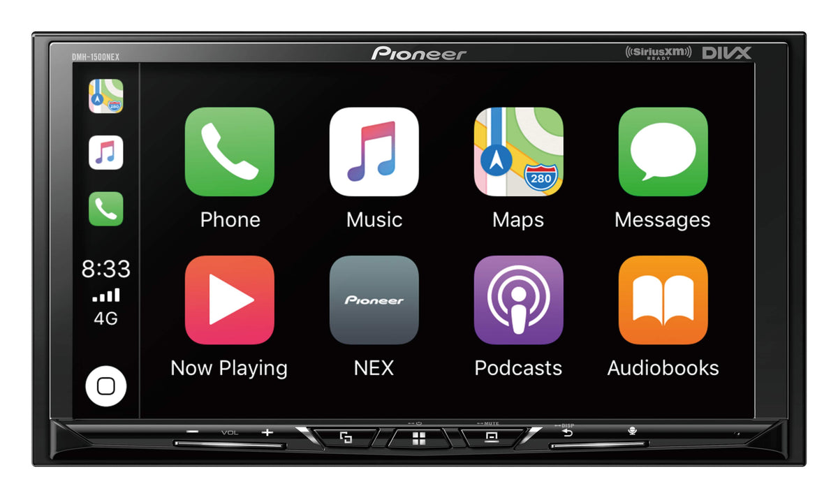 Pioneer - DMH-1500NEX 7" Digital Media Receiver - Apple CarPlay, Android Auto & Bluetooth - Black