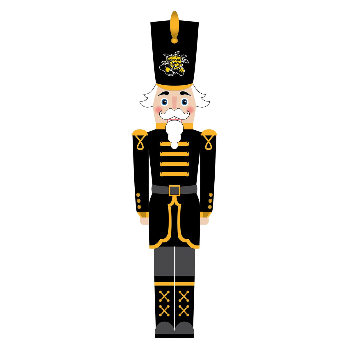 Fan Creations - Wichita State Shockers 46" Nutcracker Leaner - Multicolor