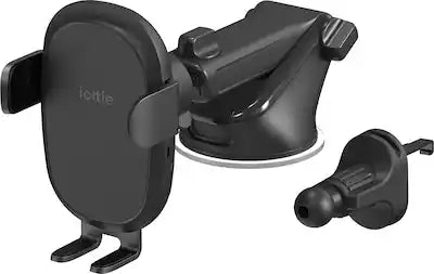 iOttie - Easy One Touch Wireless 3 Dash/Windshield & Air Vent Combo, Qi Fast Charging, One-Touch Mount