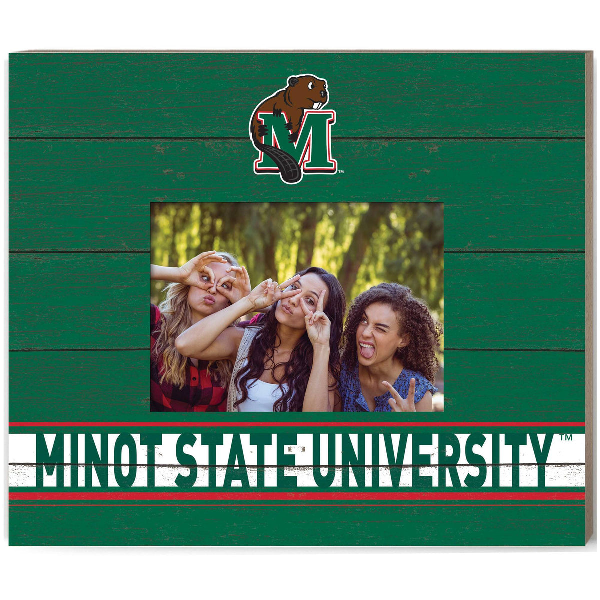 Jardine - Minot State Beavers 11" x 13" Team Spirit Scholastic Picture Frame - Green