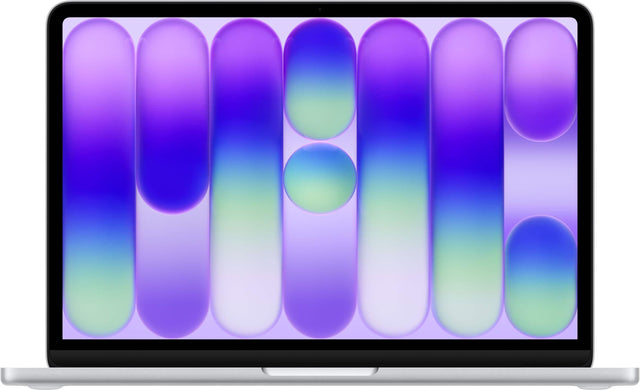 Front. Apple - Refurbished MacBook Neo 13-inch Laptop - A18 Pro chip with 6‑core CPU and 5‑core GPU - 8GB Memory - 256GB SSD - Silver.