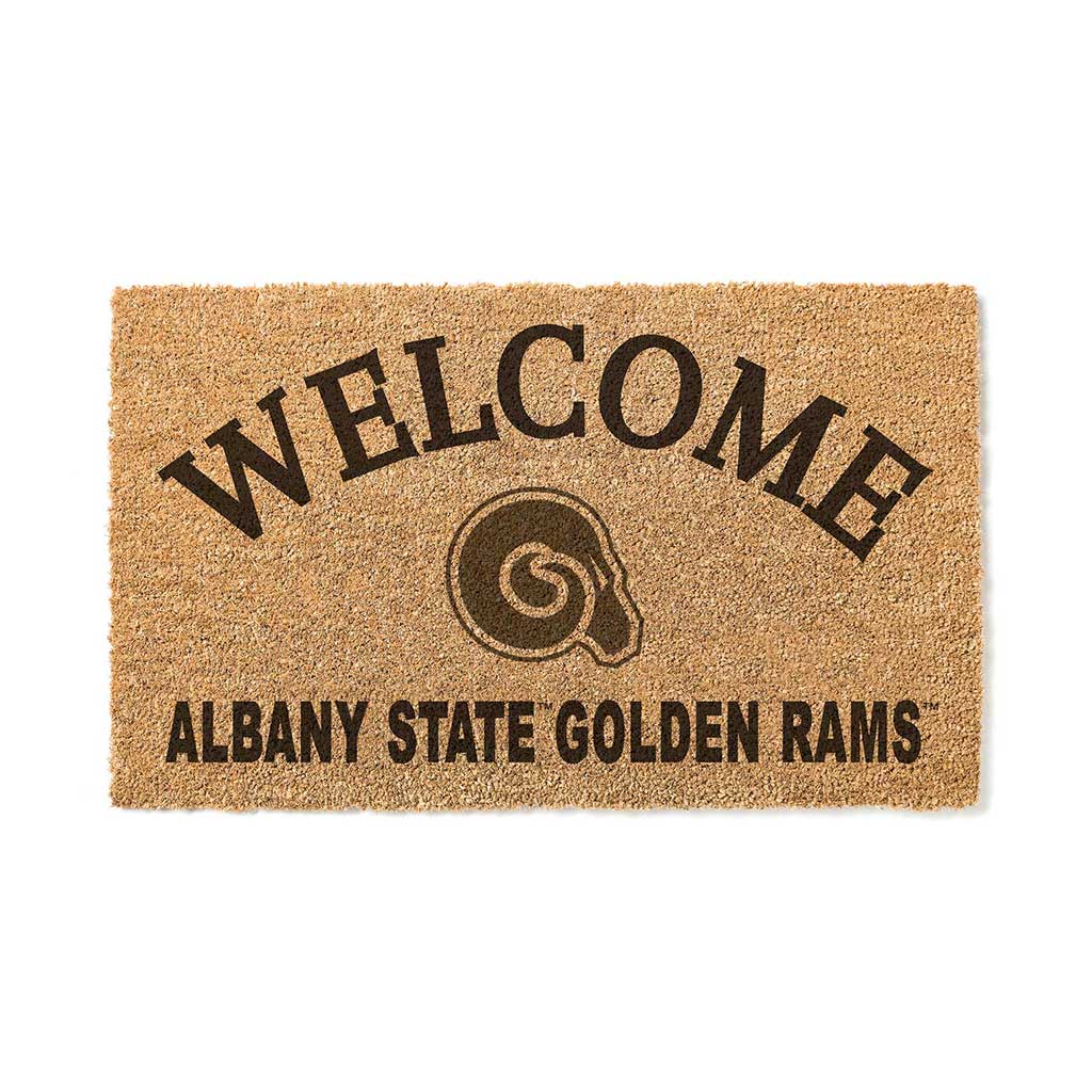 Jardine - Albany State Golden Rams 18" x 34" Welcome Coir Doomat - Brown