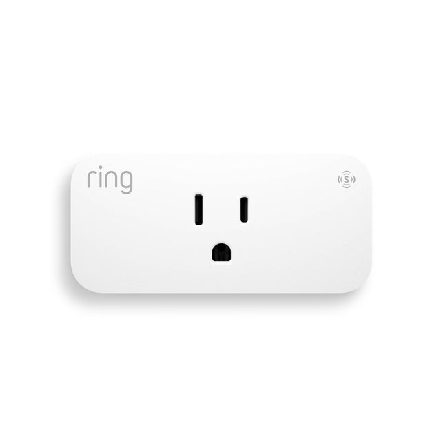 Front. Ring - Smart Plug, Control lights and other devices, set routines, activated by motion, Amazon Sidewalk, no base station needed - White.