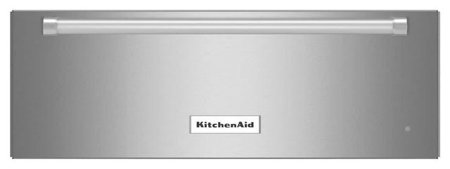 Front. KitchenAid - 27" Warming Drawer - Stainless Steel.