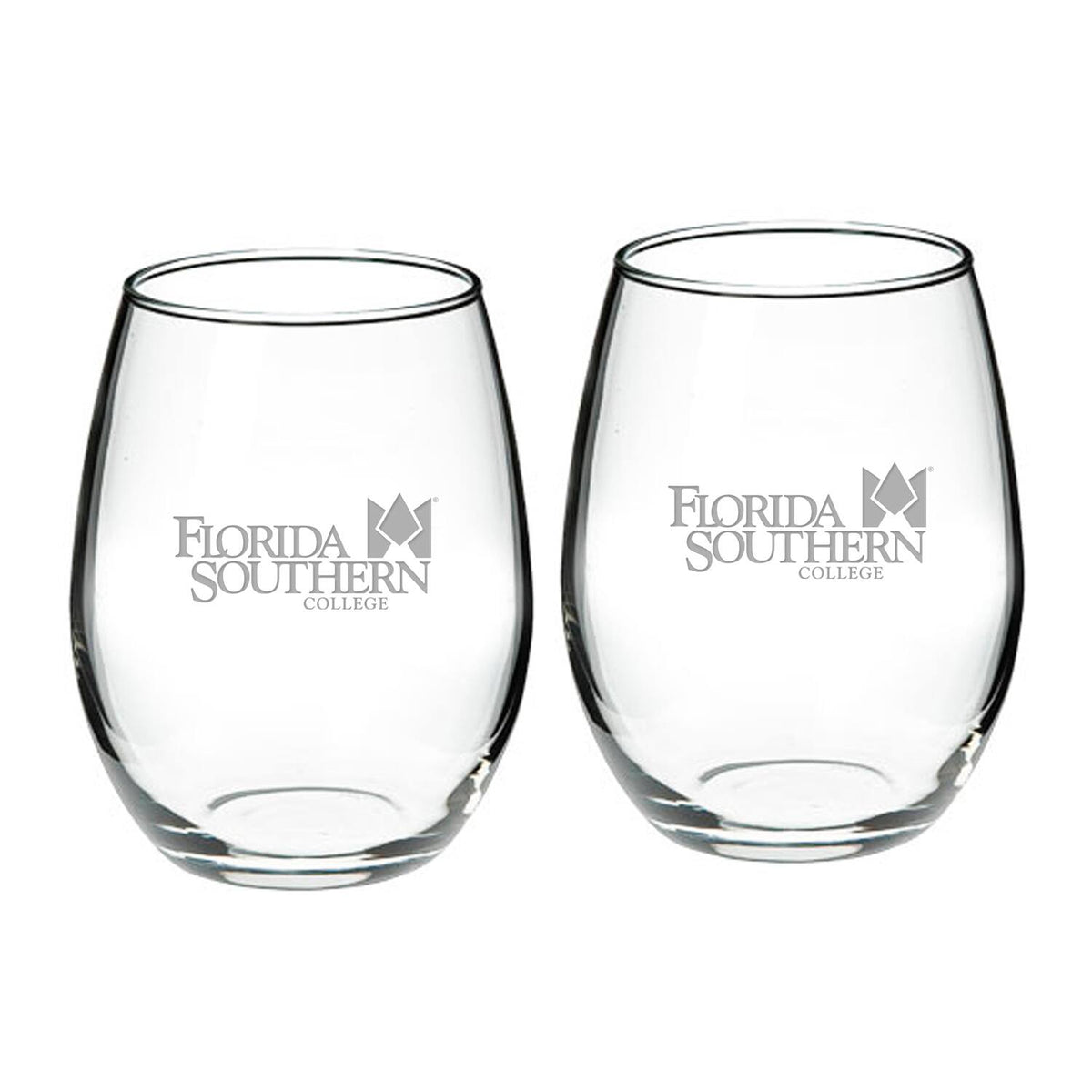 Jardine - Florida Southern Moccasins 21oz. 2-Piece Stemless Wine Glass Set - Multicolor