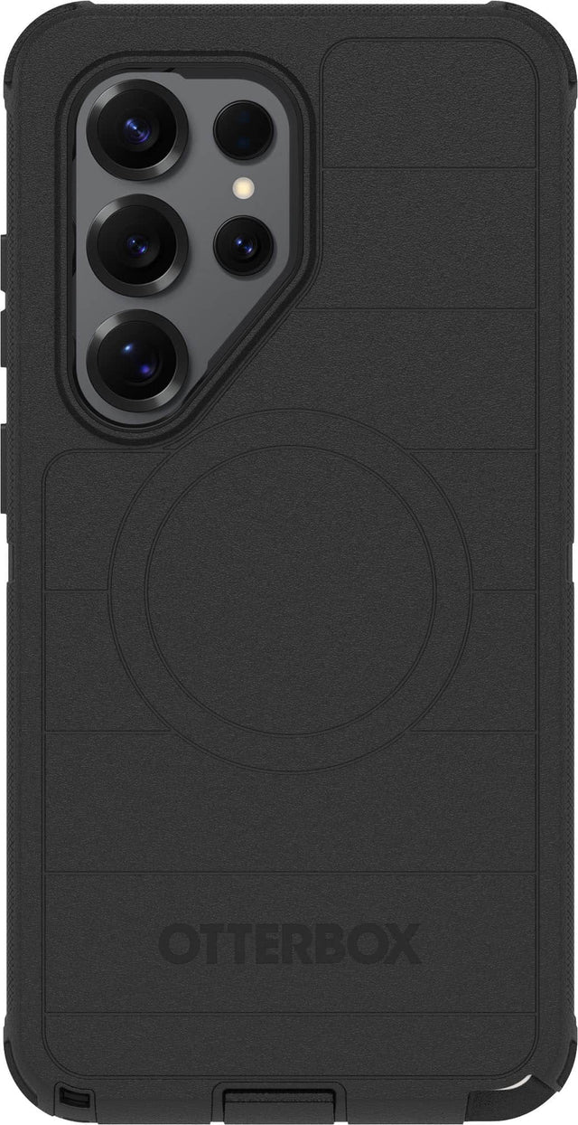 Front. OtterBox - Defender Series Pro Hard Shell for Samsung Galaxy S26 Ultra - Black.