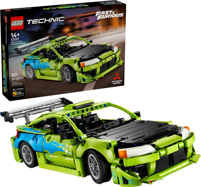 LEGO TECHNIC. LEGO FAST & FURIOUS W 14+ 42229 Fast & Furious Mitsubishi Eclipse 827 pcs/pzs

MITSUBISHI MOTORS

Builders Build Together