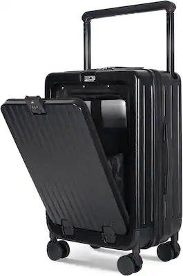 Quick Deer - 20-Inch Carry On Luggage with 15.6" Laptop Compartment, TSA Lock & 4 Double Spinner Wheels for Back to School