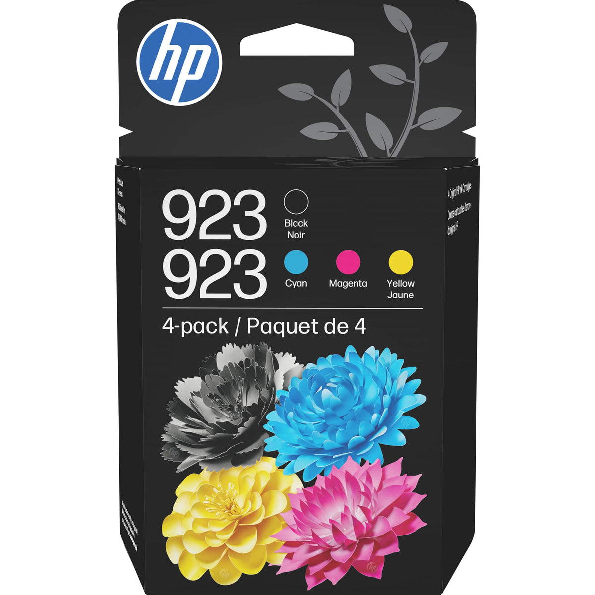 HP - 923 4-Pack Standard Capacity Ink Cartridges - Black/Cyan/Magenta/Yellow
