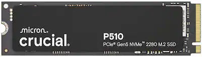 Crucial - P510 2TB Internal SSD PCIe Gen 5 x4 NVMe M.2 for Laptop and Desktop