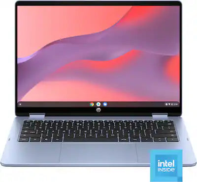HP - 14" 2K Touchscreen 2-in-1 Chromebook - Intel Core N150 - 8GB Memory - 64GB eMMC