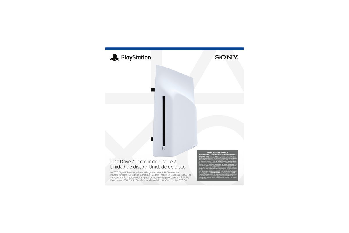 Sony Interactive Entertainment - Disc Drive For PS5 Digital Edition Consoles (model group – slim) - White