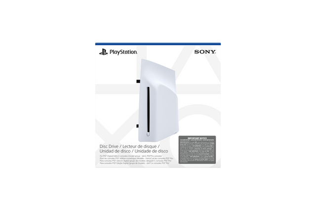 PlayStation. SONY. Disc Drive / Lecteur de disque / Unidad de disco / Unidade de disco For PS5 Digital Edition consoles model group slim] PAYPI consoles Pour les consoles PS5 édition numérique Modele mince ot les consoles PS5 Pro Para consolas PS5 edición digital grupo de modelo delgado* consolas PS5 PNS Para consoles PS5" Edición Digital grupo de modelo slim?  consoles PUS PAy IMPORTANT NOTICE