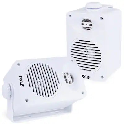 Pyle - 3.5" Indoor/Outdoor Weatherproof Speakers, Pair, 200W 2-Way Wall Mount Speakers