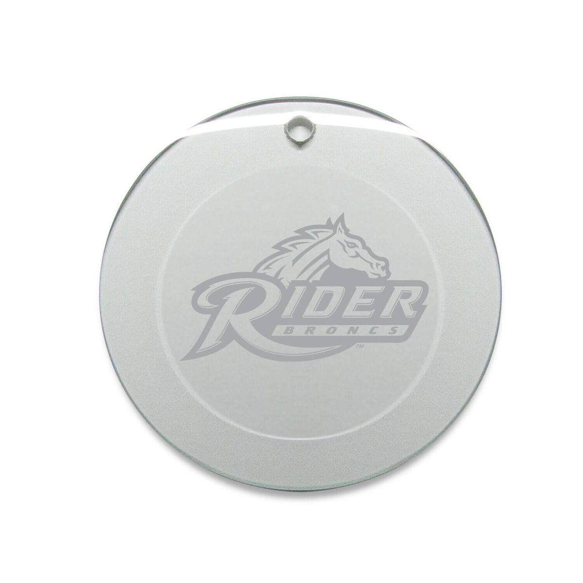 Jardine - Rider Broncs 3'' Glass Round Ornament - Multicolor