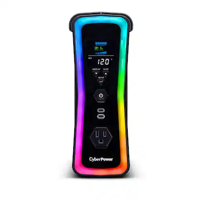 CyberPower - GX150C2 Gaming UPS Battery Backup with RGB Lighting, Sine Wave Output, and USB Charging Ports