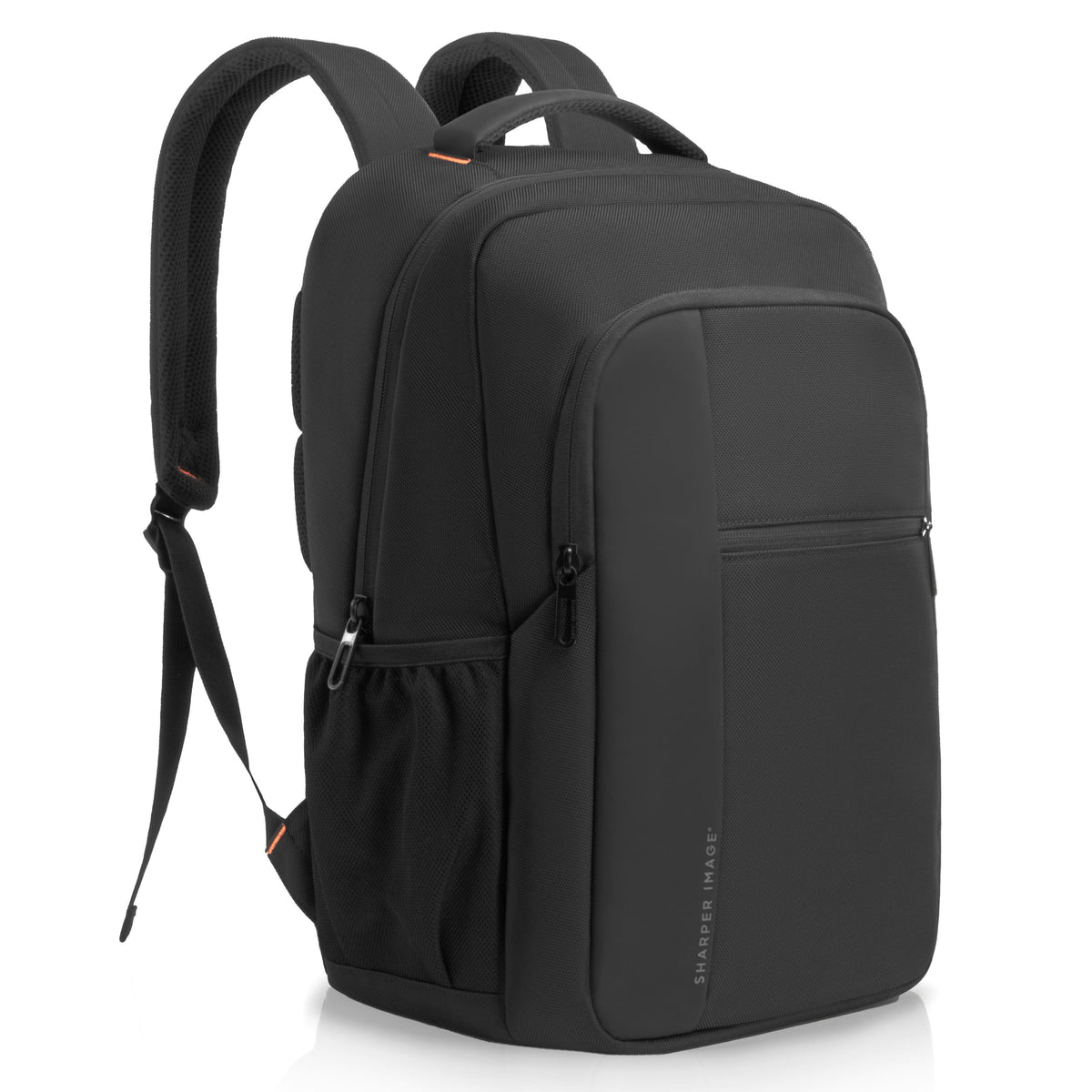 Sharper Image - Laptop Backpack, 35L Water Resistant Bag for Work Business Travel, Fits 16” Laptop - Black