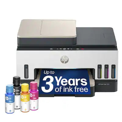 HP - Smart Tank 7603 Wireless All-in-One AI-Enabled Cartridge-Free Supertank Inkjet Printer w/ Fax and 3 Yrs of Ink Included¹