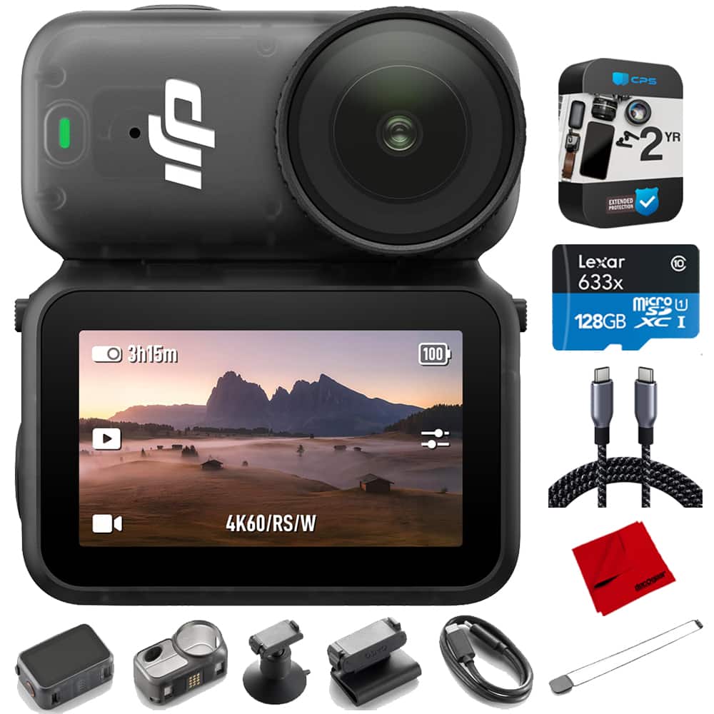 Bundle - DJI - Osmo Nano Vlogging Camera Standard Combo (128GB) + 2-Year Extended Warranty Protection Pack
