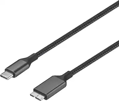Insignia™ - 3.3 ft. USB-C to Micro-B Hard Drive Cable