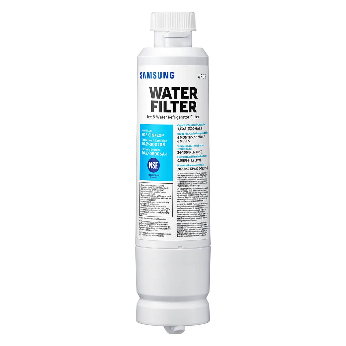 Water Filter for Select Samsung Refrigerators - White