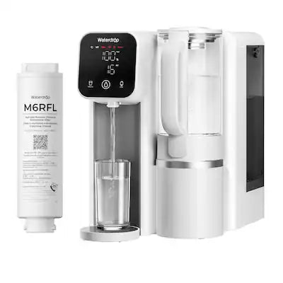 Waterdrop - M6SL Mineral Reverse Osmosis System Countertop Water Filter, 8-Stage, 3:1 Pure to Drain, EXTRA M6RFL Filter