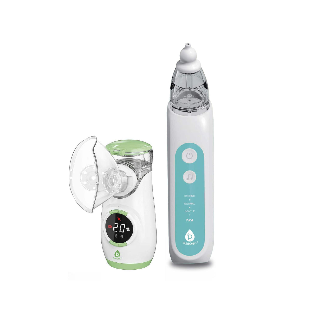 Pursonic - Mesh Nebulizer with Baby Nasal Aspirator – Complete Breathing & Relief Kit