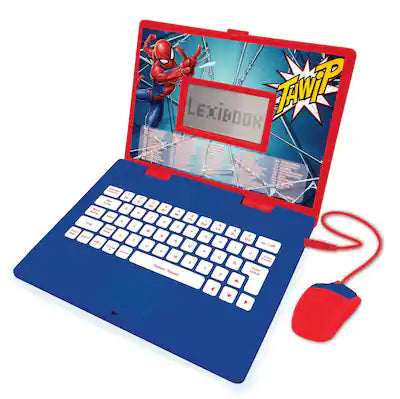 Lexibook - Spider-Man Bilingual Talking Educational Laptop – 124 Activities