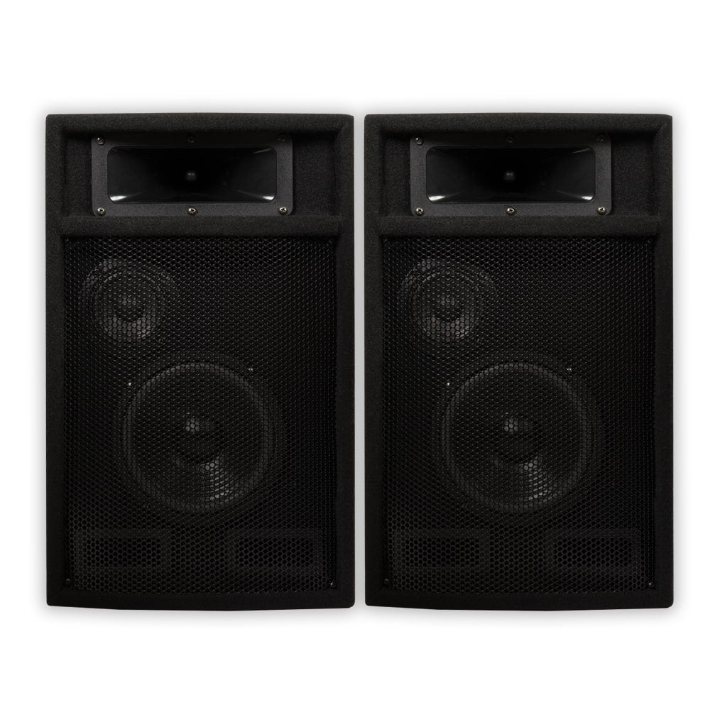 Acoustic Audio by Goldwood - PA-365X Passive 6.5" DJ Speakers PA Karaoke 3-Way Studio Home Audio - Black