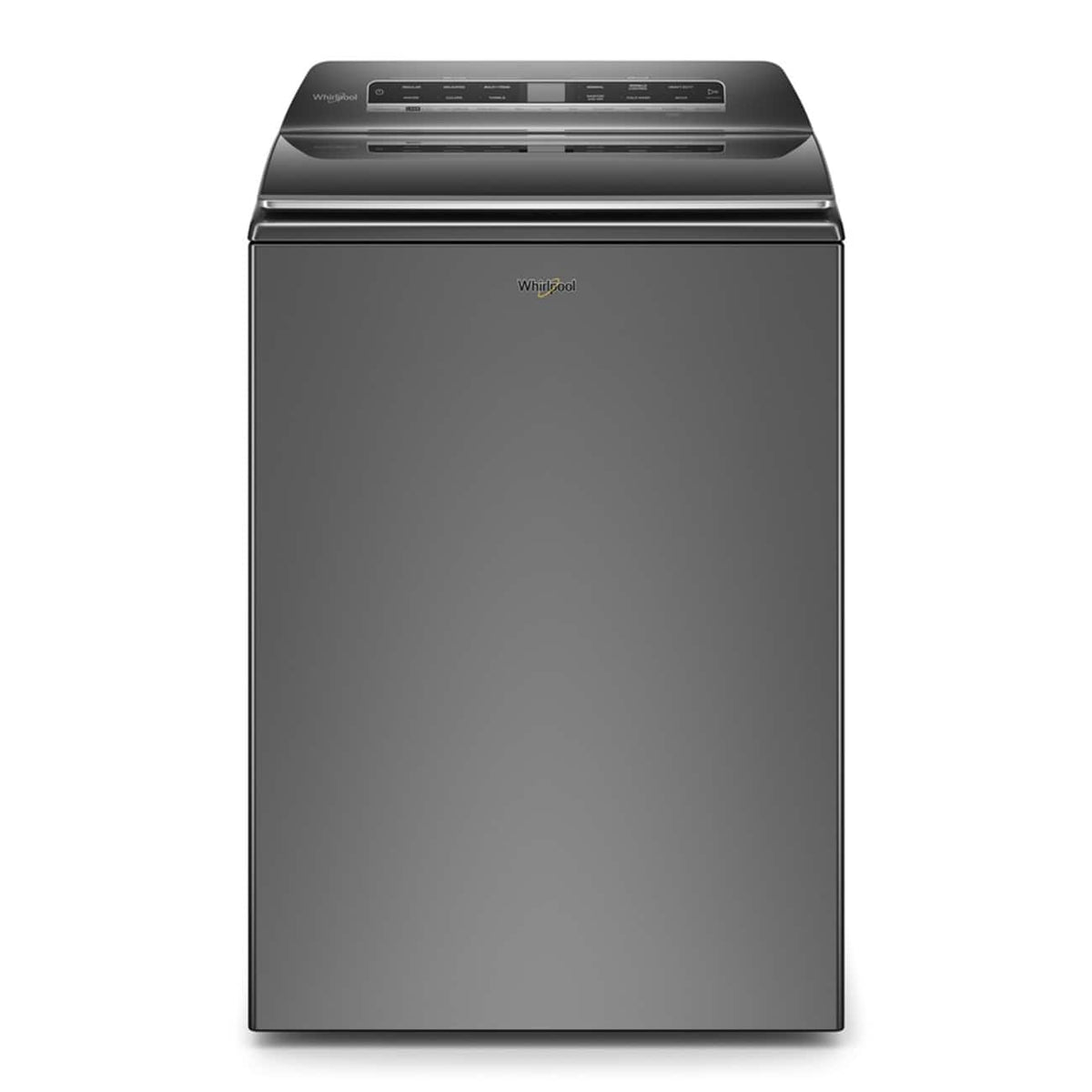 Whirlpool - 5.2/5.3 Cu. Ft. High Efficiency Smart Top Load Washer with 2 in 1 Removable Agitator - Chrome Shadow