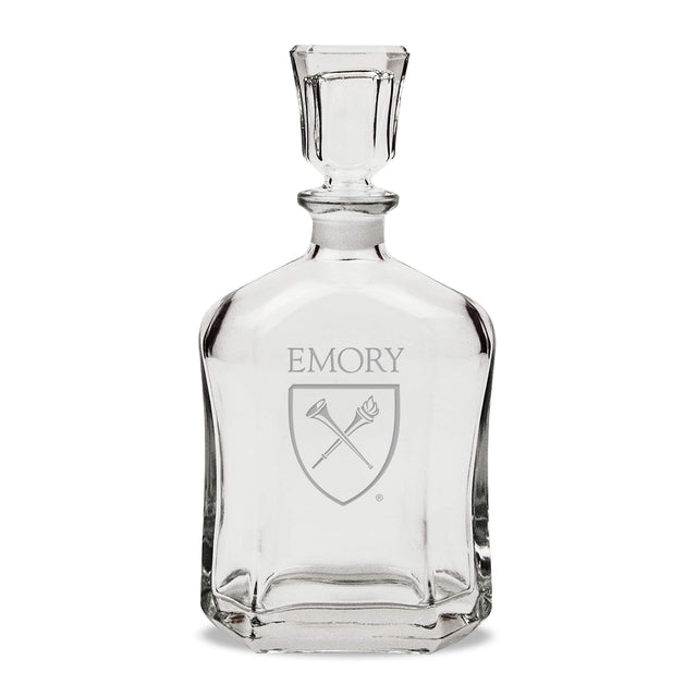 Front. Jardine - Emory Eagles 23.75oz. Crystal Whisky Decanter - Multicolor.