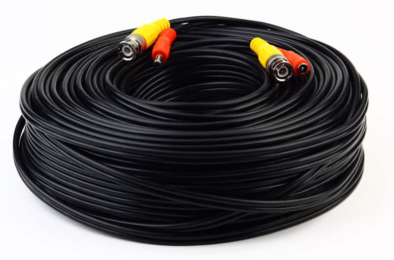 SPT - 150 ft. Premade Premium Siamese Power Video Cable (2-Pack) - Black