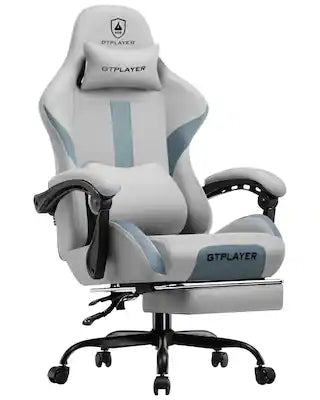 GTPlayer - Gaming Chair with Headrest, Lumbar Support, Linkage Armrests, Reclining Backrest