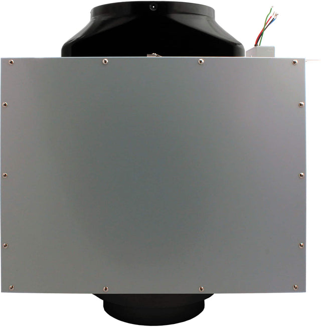 Front. Zephyr - Motor 1000 CFM In-Line Blower for Range Hood - Black.