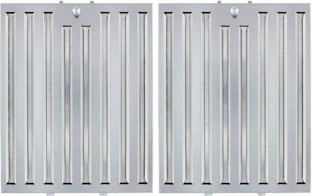 Front. Zephyr - Baffle Filter Kit for Zephyr Range Hoods - Stainless Steel.